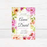 Floral Border Invitations - goprintplus