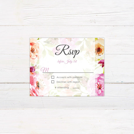 Floral Border Invitations - goprintplus