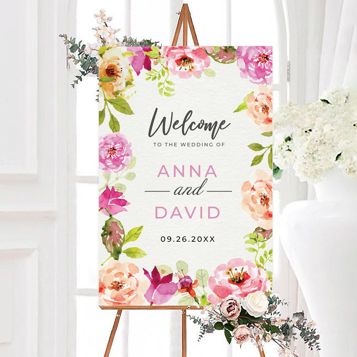 Floral Border Invitations - goprintplus