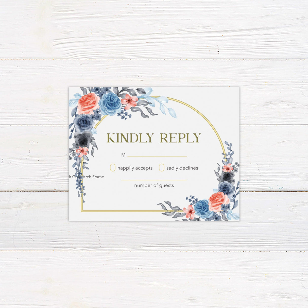 Floral Corners Invitations - goprintplus