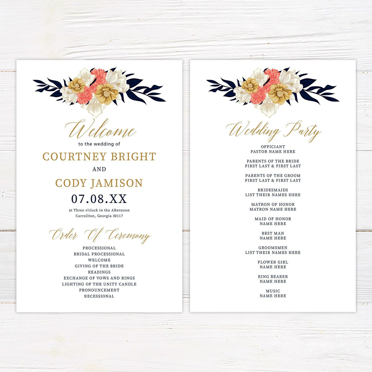 Floral Elegance Invitations - goprintplus