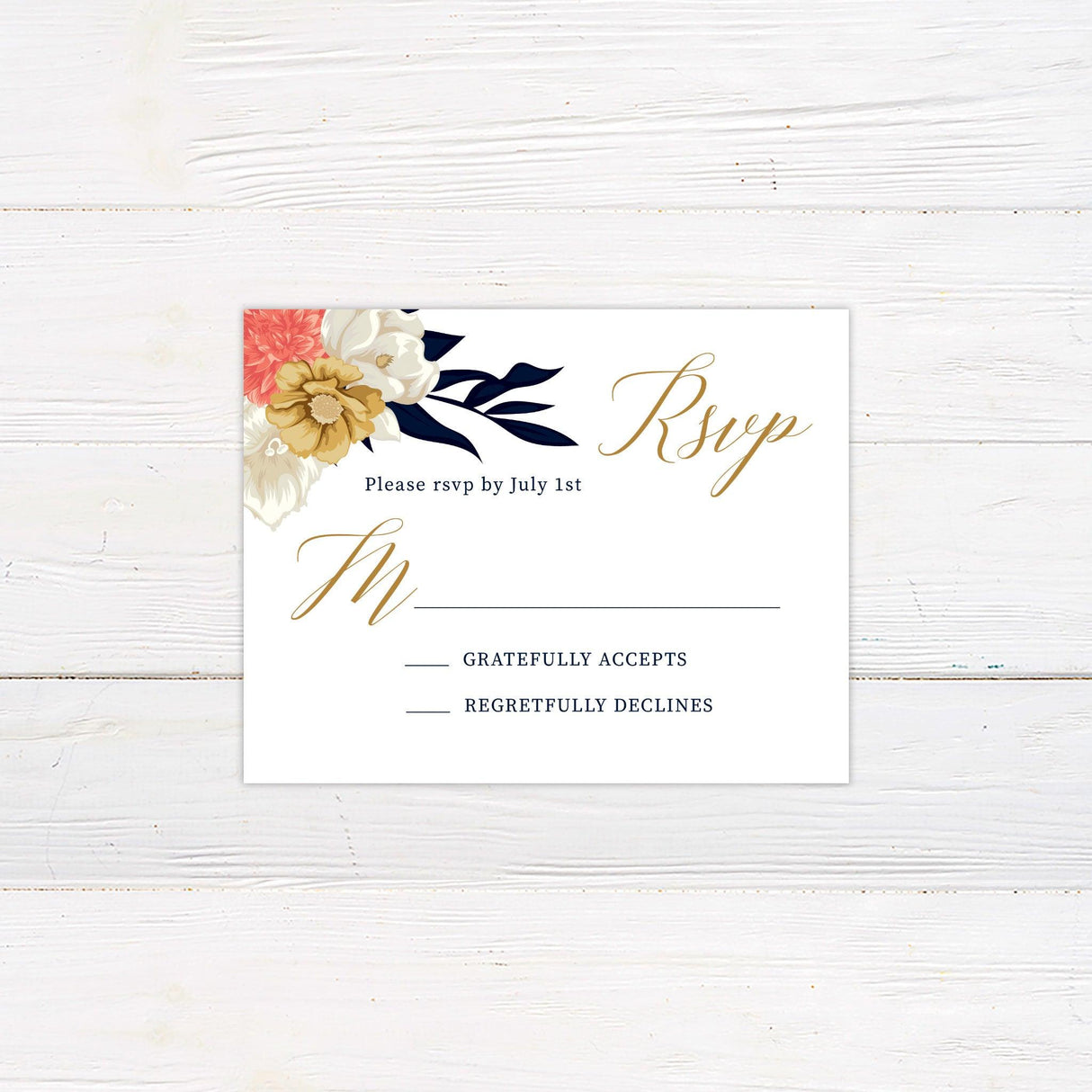 Floral Elegance Invitations - goprintplus