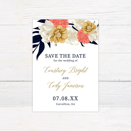 Floral Elegance Invitations - goprintplus