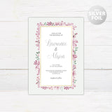 Floral Frame Foil Invitation - goprintplus