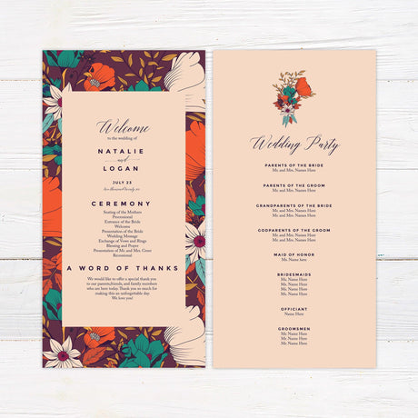 Floral Patch Invitations - goprintplus