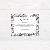 Floral Sketch Invitations - goprintplus