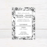 Floral Sketch Invitations - goprintplus