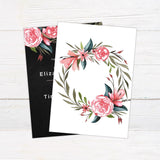 Floral Suede Invitations - goprintplus