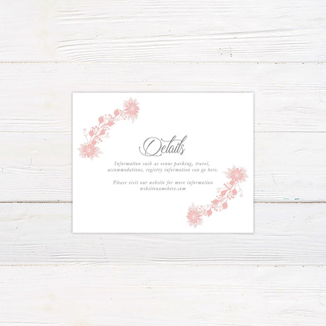 Floral Wreath Details Cards - goprintplus