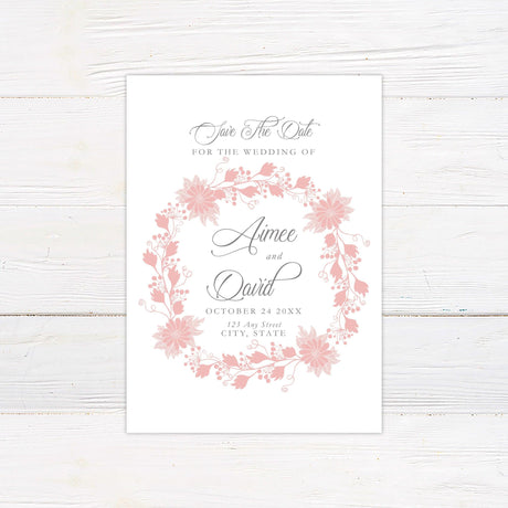 Floral Wreath Invitations - goprintplus