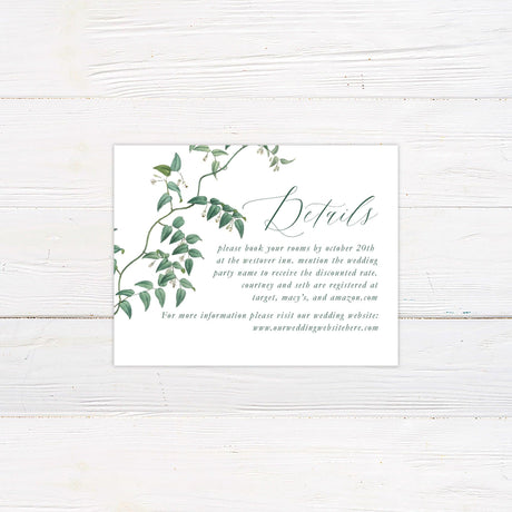 Flowering Vine Details Cards - goprintplus