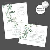 Flowering Vine Foil Invitation - goprintplus