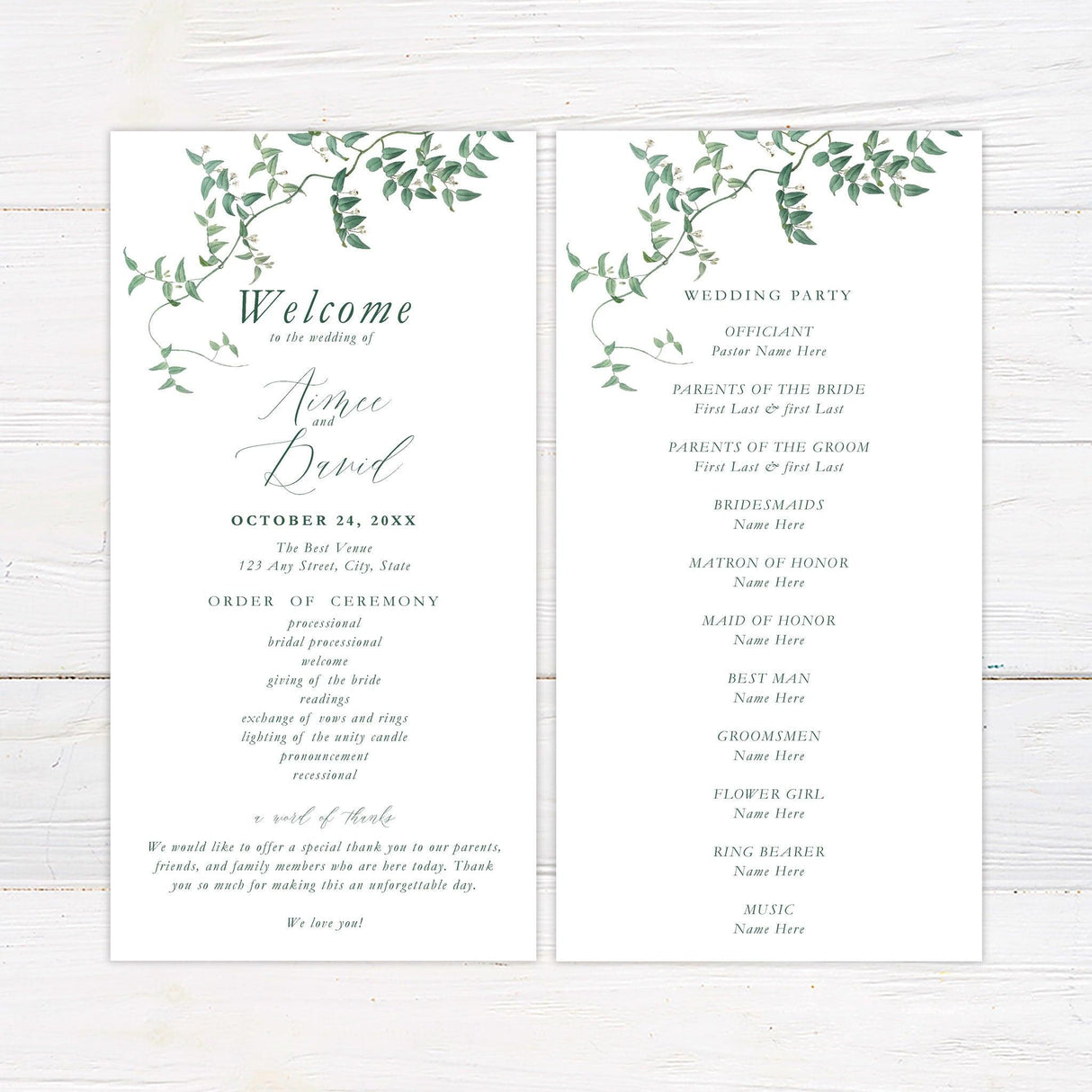 Flowering Vine Invitations - goprintplus