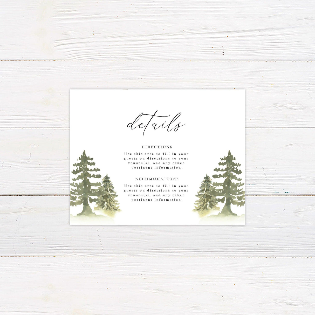 Forest Details Cards - goprintplus