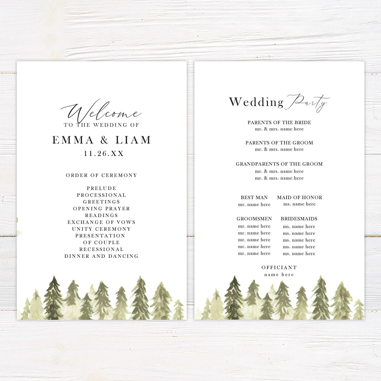 Forest Invitations - goprintplus