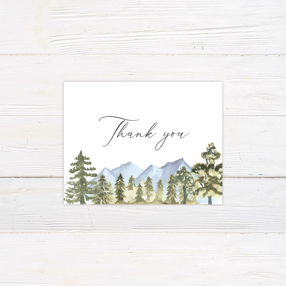 Forest Thank You Card - goprintplus