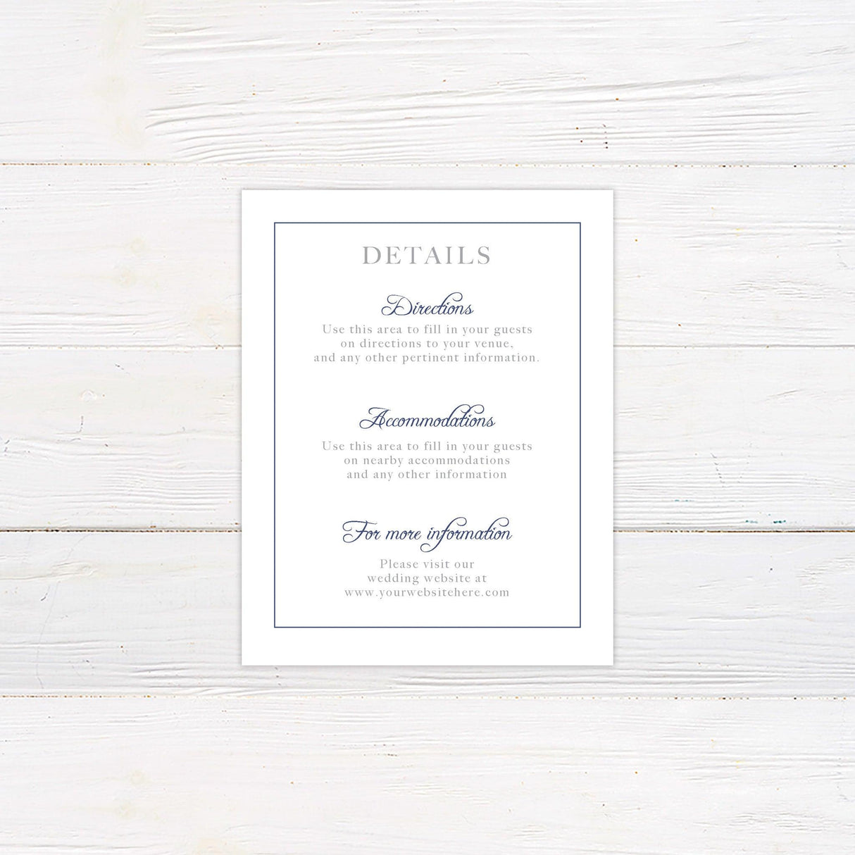 Formal Marriage Details Cards - goprintplus