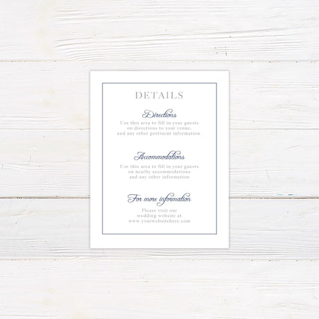 Formal Marriage Details Cards - goprintplus