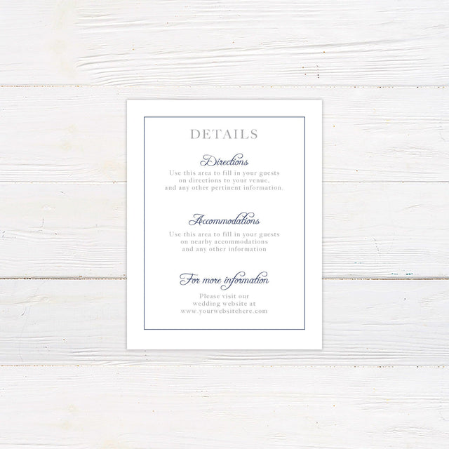 Formal Marriage Details Cards - goprintplus