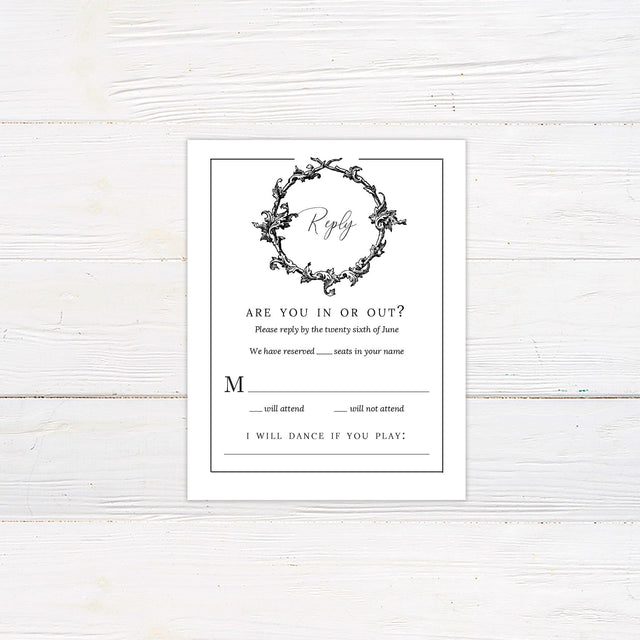 Formal Wreath RSVP - goprintplus