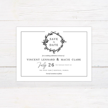 Formal Wreath Invitations - goprintplus