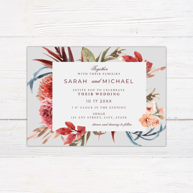 Fresh Blooms Invitations - goprintplus