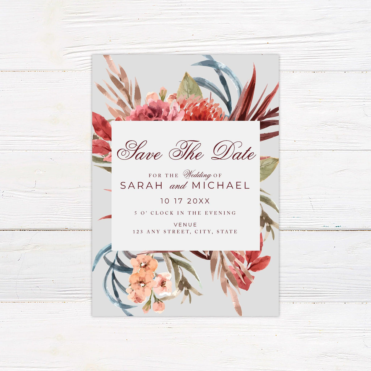 Fresh Blooms Invitations - goprintplus