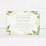 Fresh Leaves Invitations - goprintplus