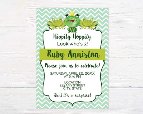 Frog Birthday Invitation - goprintplus