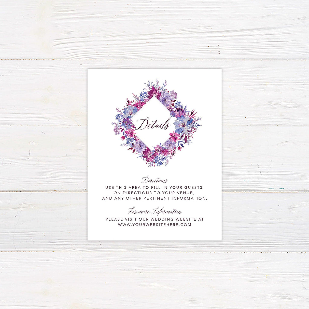 Fuchsia Frenzy Details Cards - goprintplus