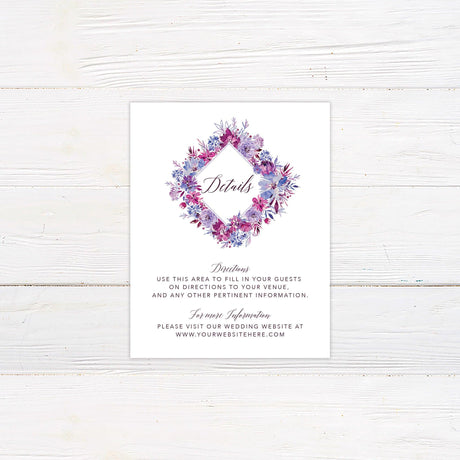 Fuchsia Frenzy Details Cards - goprintplus