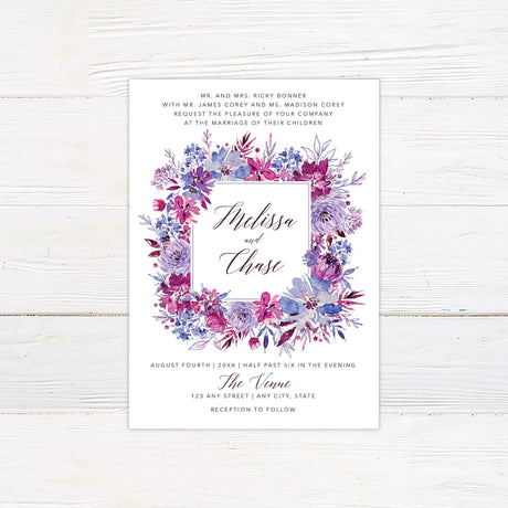 Fuchsia Frenzy Invitations - goprintplus