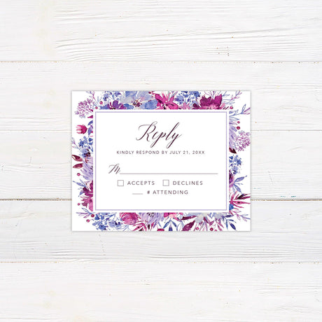 Fuchsia Frenzy Invitations - goprintplus