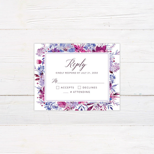 Fuchsia Frenzy RSVP - goprintplus