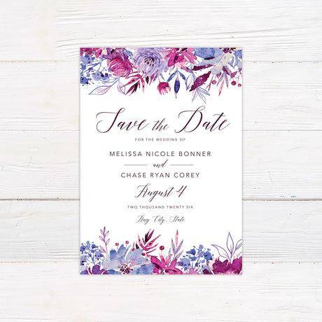 Fuchsia Frenzy Invitations - goprintplus