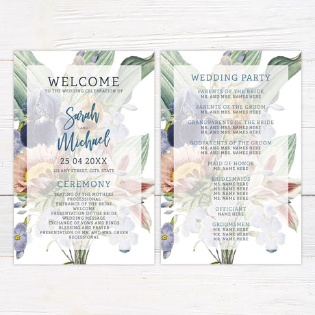 Full Floral Invitations - goprintplus