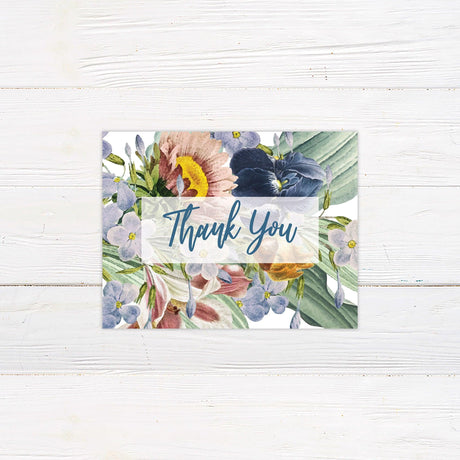 Full Floral Thank You Card - goprintplus