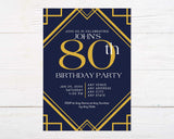 Gatsby Birthday Invitation - goprintplus