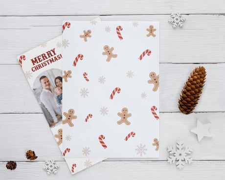 Gingerbread and Candy Christmas Card