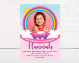 Girls Photo Birthday Invitation - goprintplus