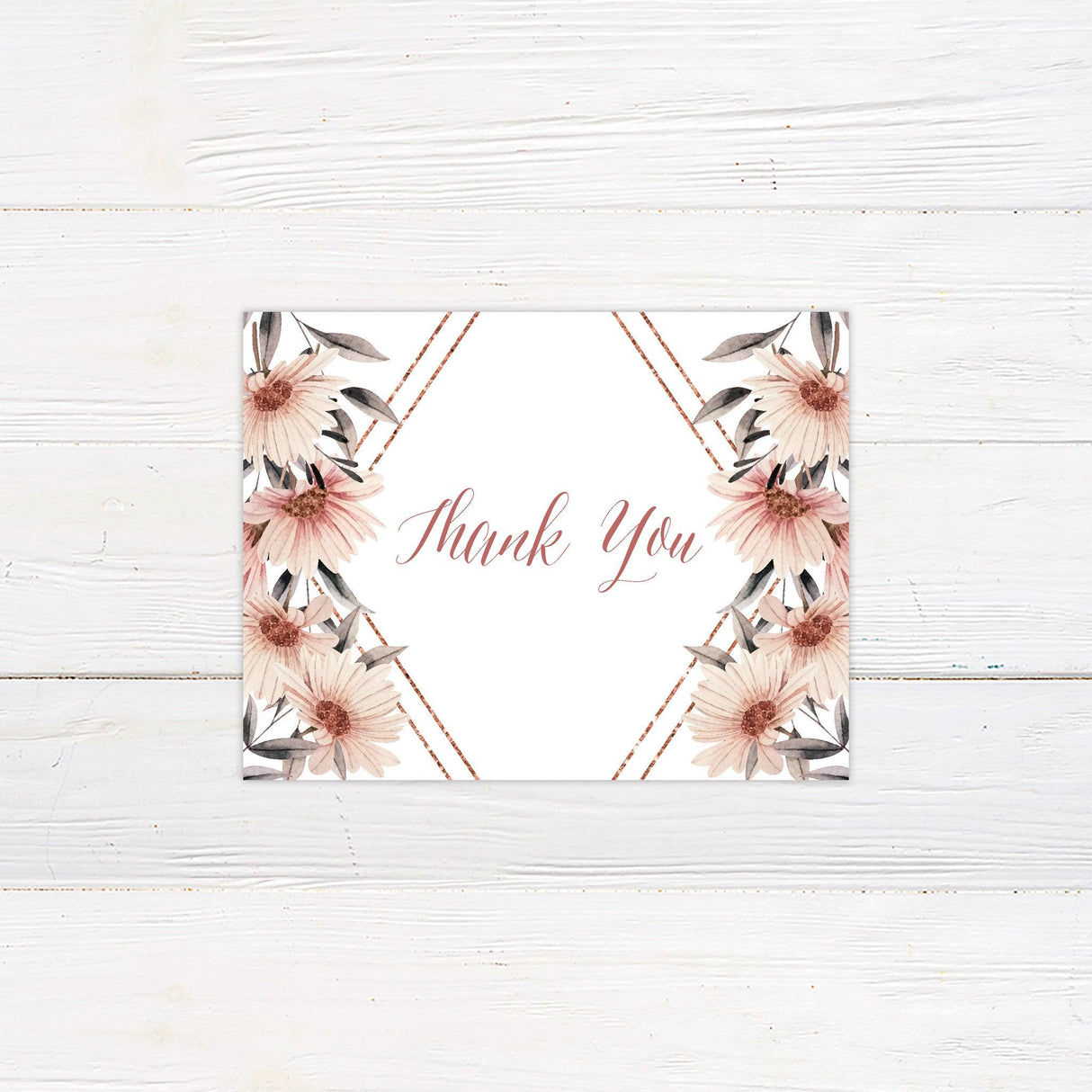 Glitter Diamond Thank You Card - goprintplus