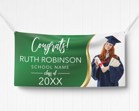 Gold Accent Graduation Banner - goprintplus