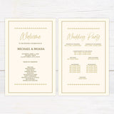 Gold Border Invitations - goprintplus