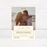 Gold Border Invitations - goprintplus