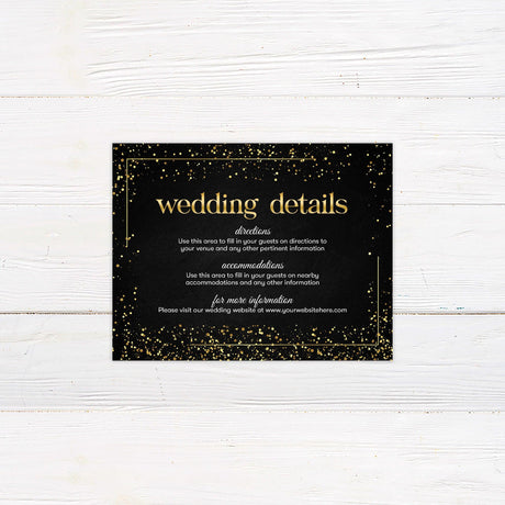 Gold Dust Details Cards - goprintplus