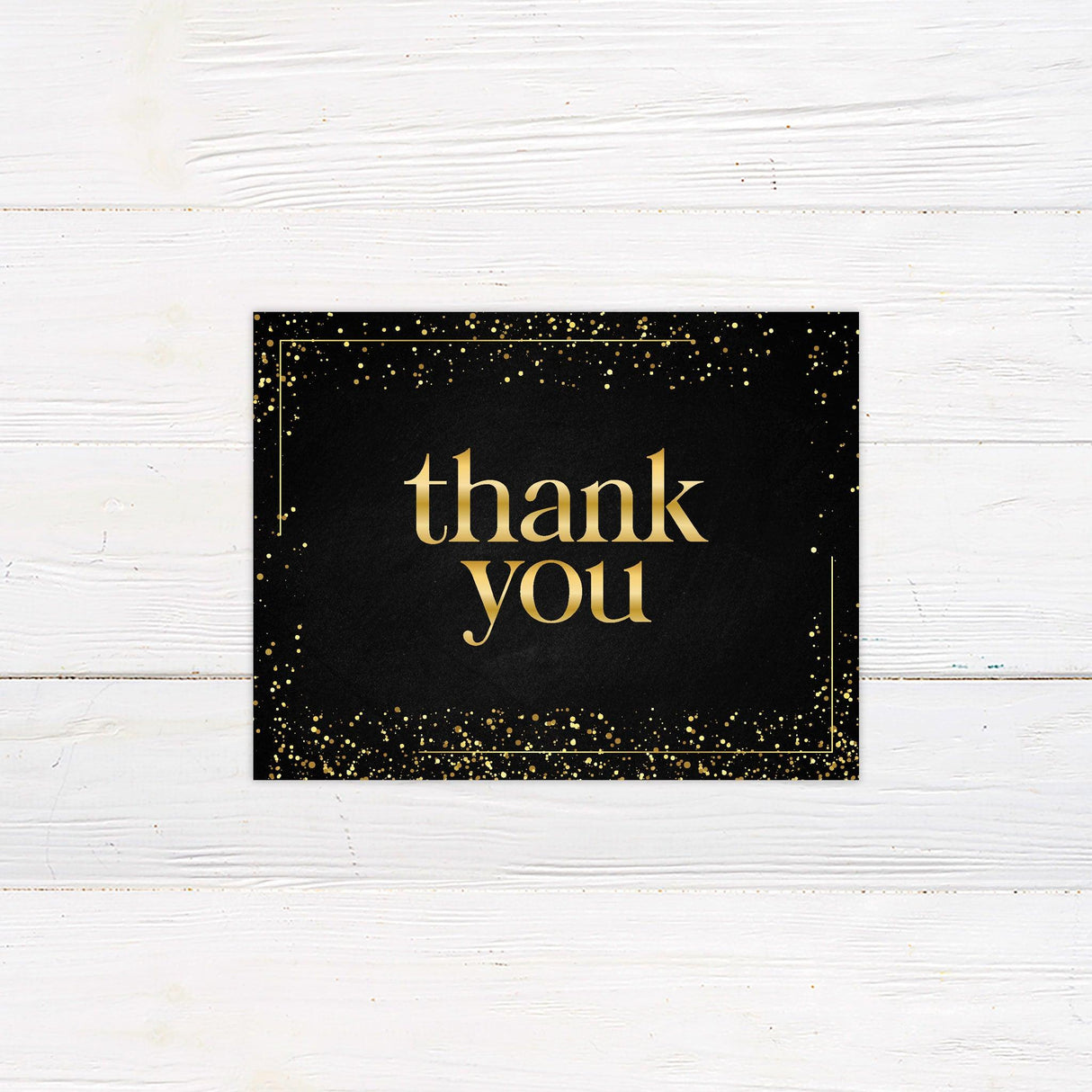 Gold Dust Thank You Card - goprintplus