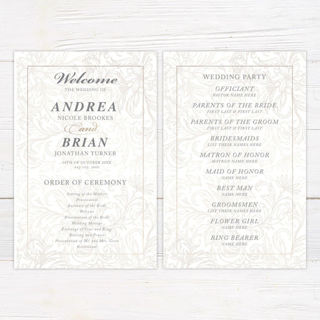 Gold Floral Sketch Invitations - goprintplus