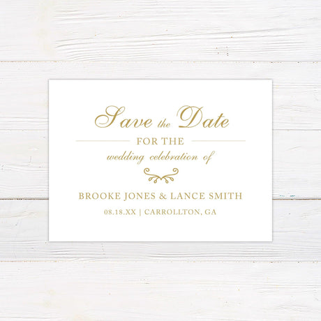 Gold Fringe Invitations - goprintplus