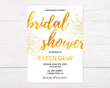 Gold Shimmer Invitation - goprintplus