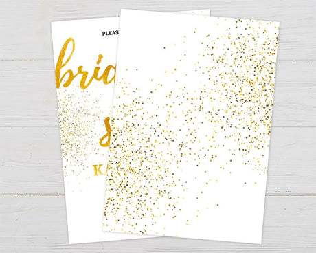 Gold Shimmer Invitation - goprintplus